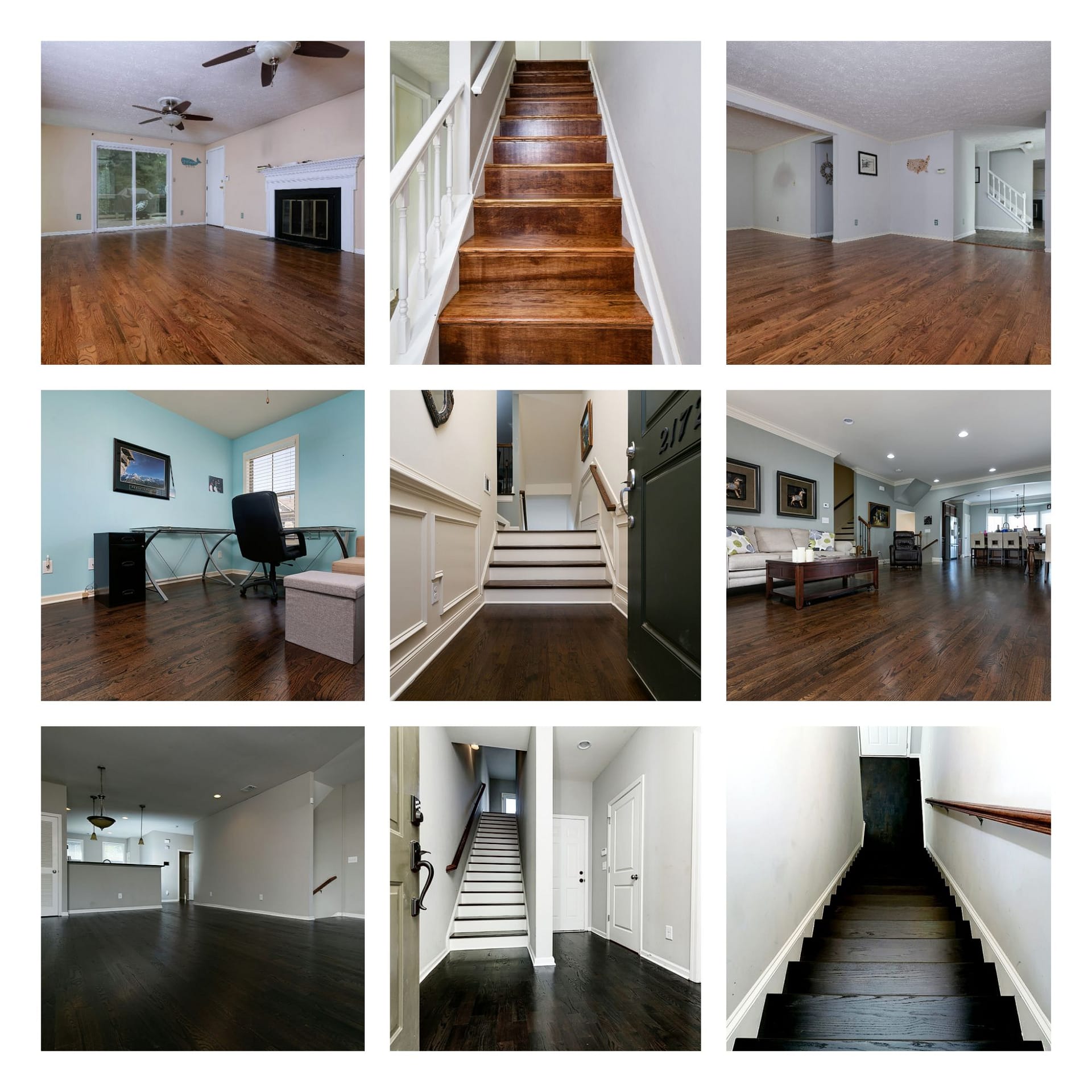 hardwood installation and refinishing project examples from final floors, llc