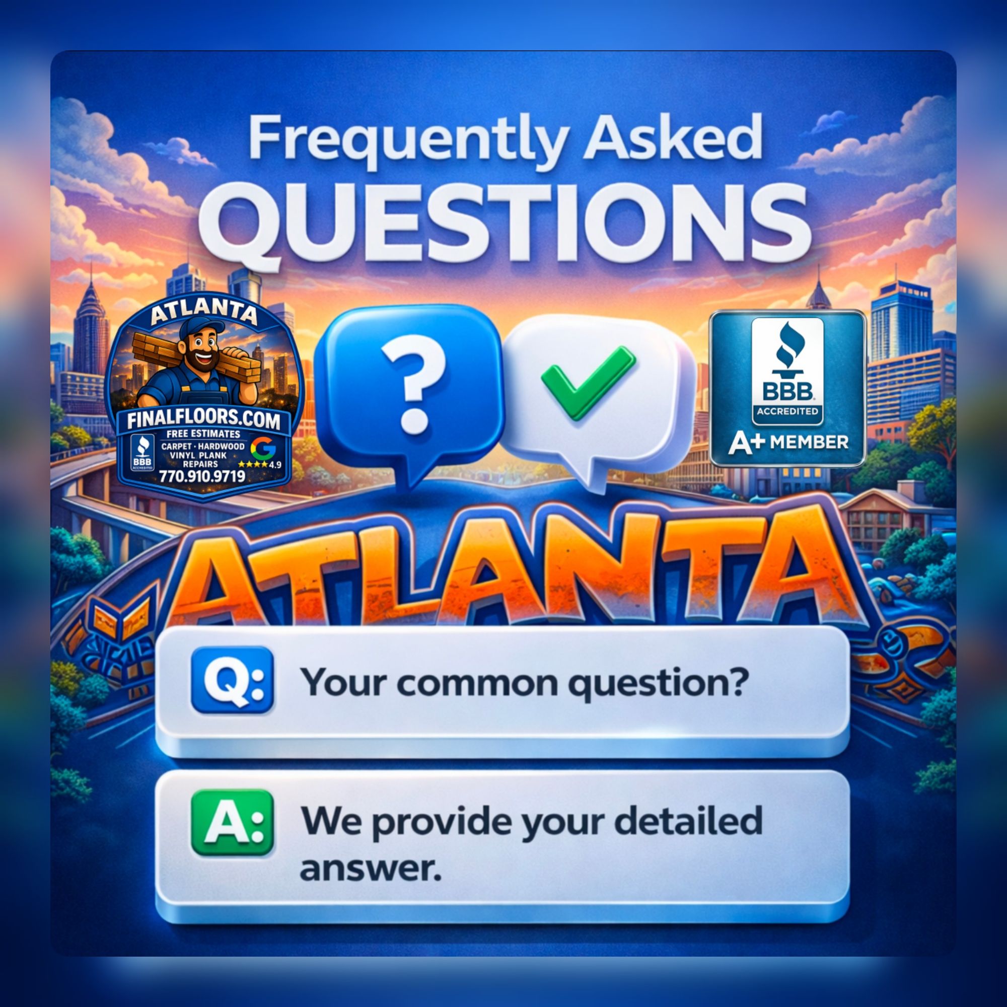 frequently asked questions and answers about flooring problems and repairs in cherokee county ga